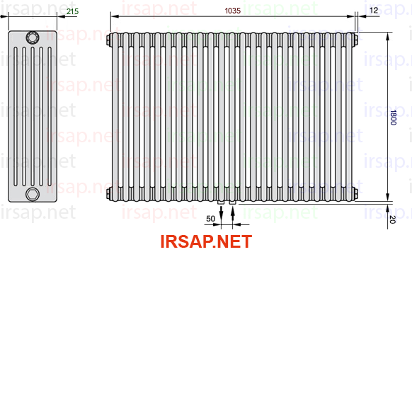 Радиатор IRSAP Tesi 61800/23 T50 CL 01